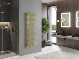 Mexen Neptun decorative bathroom radiator 1400 x 500 mm, 420 W, gold - W101-1400-500-00-50