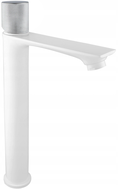 Mexen Royo One high washbasin faucet, white/chrome - 72211-22