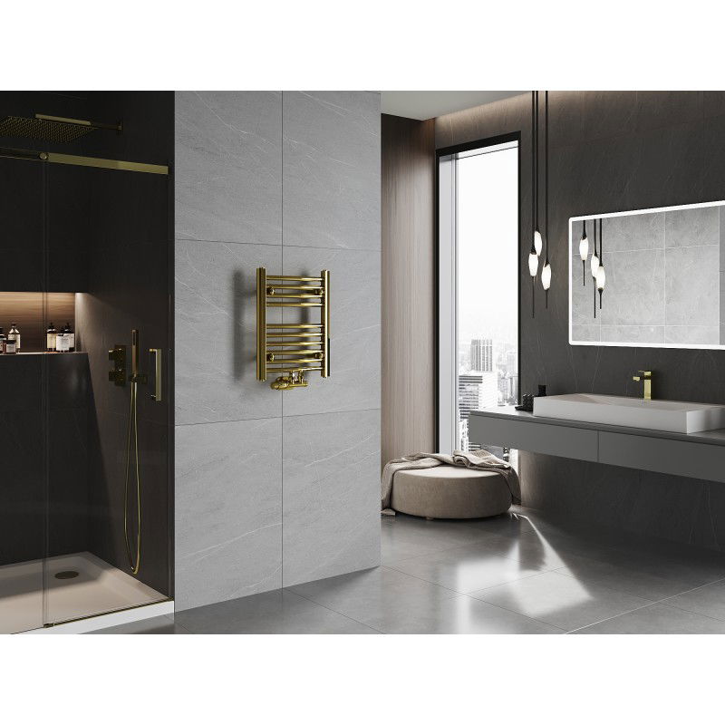 Mexen Ares Bathroom Radiator 500 x 400 mm, 142 W, Gold - W102-0500-400-00-50