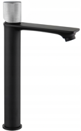 Mexen Royo One high washbasin faucet, chrome/black - 72211-77