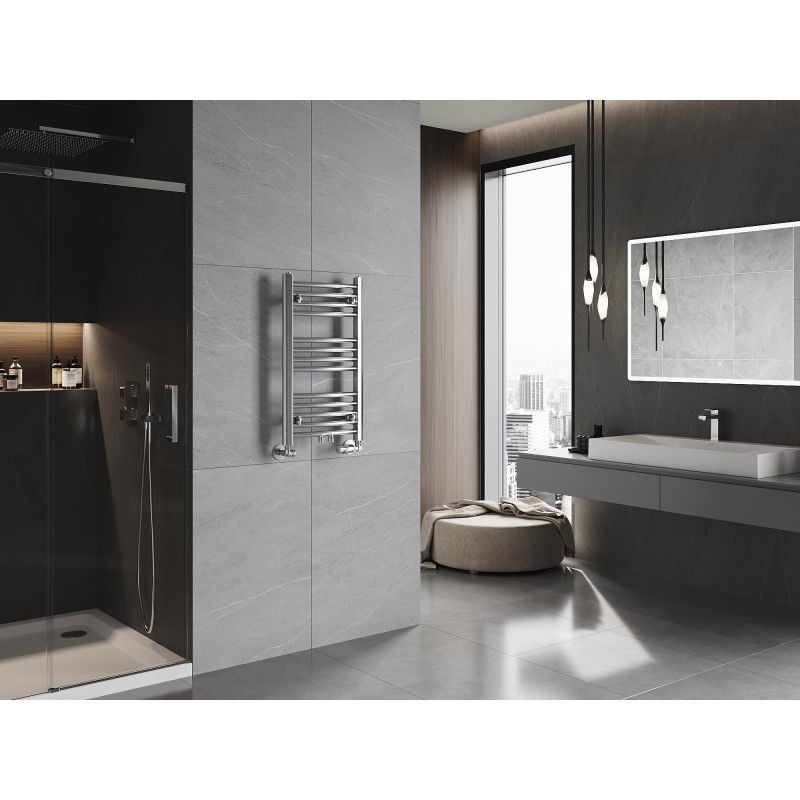 Mexen Ares bathroom radiator 700 x 400 mm, 189 W, chrome - W102-0700-400-00-01