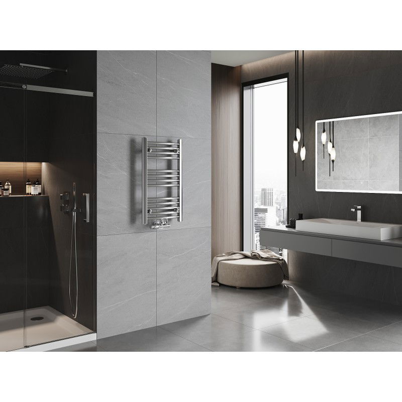 Mexen Ares bathroom radiator 700 x 400 mm, 189 W, chrome - W102-0700-400-00-01