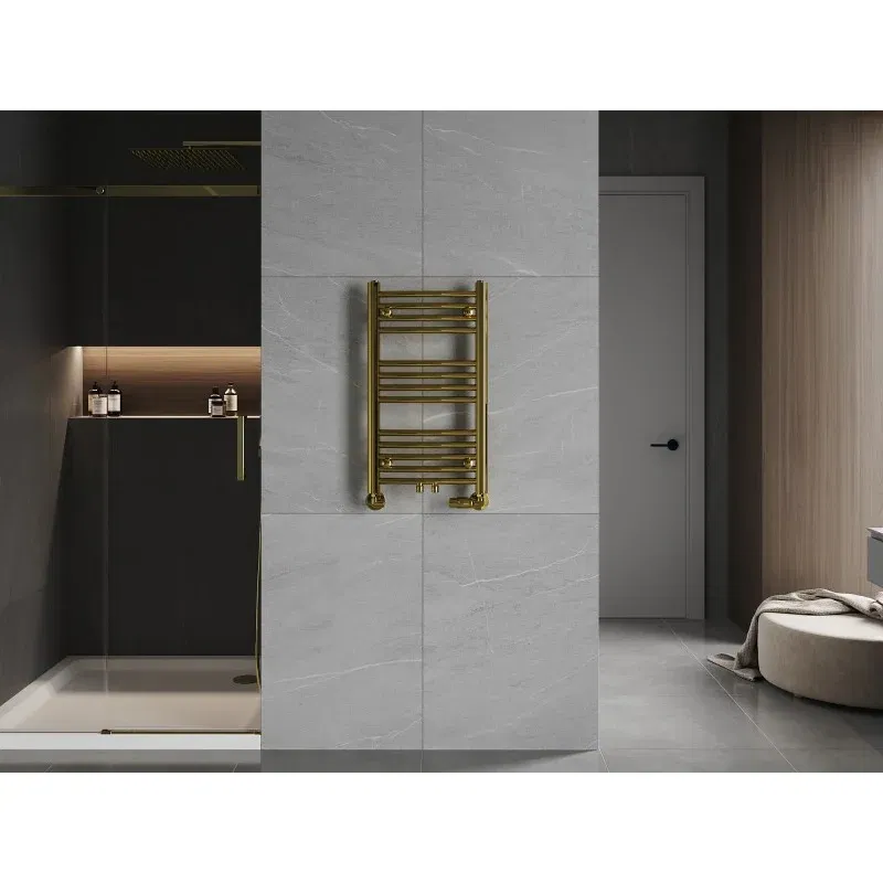 Mexen Ares bathroom radiator 700 x 400 mm, 189 W, gold - W102-0700-400-00-50