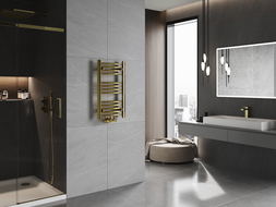 Mexen Ares bathroom radiator 700 x 400 mm, 189 W, gold - W102-0700-400-00-50
