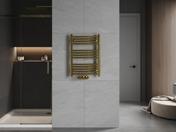Mexen Ares bathroom radiator 700 x 500 mm, 226 W, gold - W102-0700-500-00-50