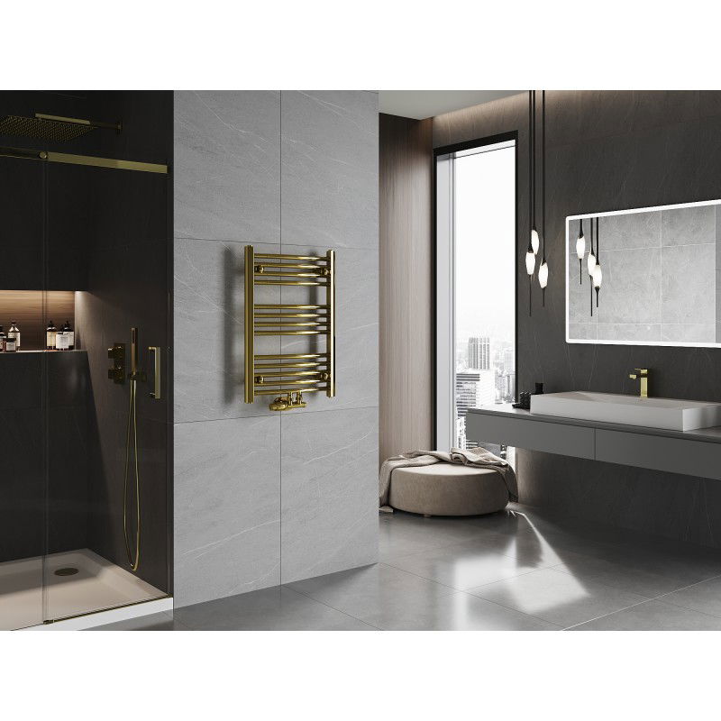 Mexen Ares Bathroom Radiator 700 x 500 mm, 226 W, Gold - W102-0700-500-00-50