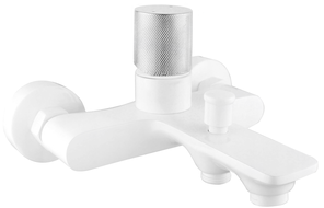 Mexen Royo One bathtub mixer tap, White/Chrome - 72231-22