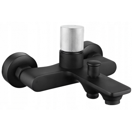Mexen Royo One bath faucet, black/chrome - 72230-77