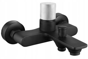 Mexen Royo One bath faucet, black/chrome - 72230-77