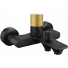 Mexen Royo One bathtub faucet, black/gold - 72230-75
