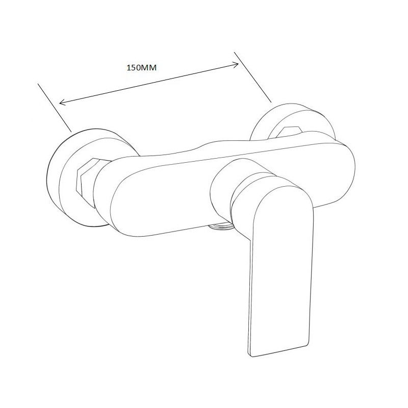 Mexen Royo shower faucet, white - 72240-20