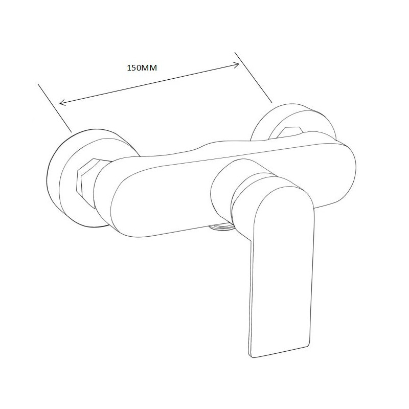 Mexen Royo shower faucet, black - 72240-70