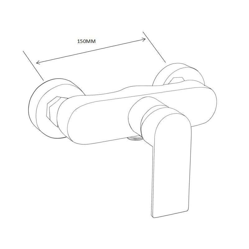 Mexen Royo shower mixer, black - 72240-70