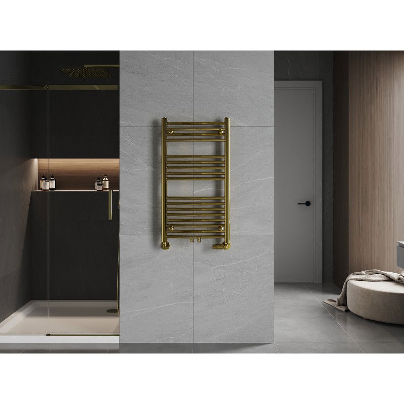 Mexen Ares bathroom radiator 900 x 500 mm, 294 W, gold - W102-0900-500-00-50