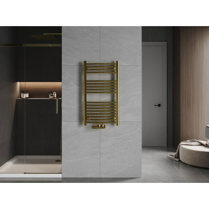 Mexen Ares bathroom radiator 900 x 500 mm, 294 W, gold - W102-0900-500-00-50