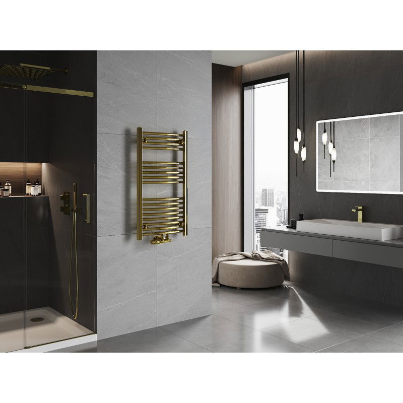 Mexen Ares bathroom radiator 900 x 500 mm, 294 W, gold - W102-0900-500-00-50