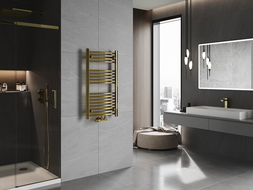 Mexen Ares bathroom radiator 900 x 500 mm, 294 W, gold - W102-0900-500-00-50