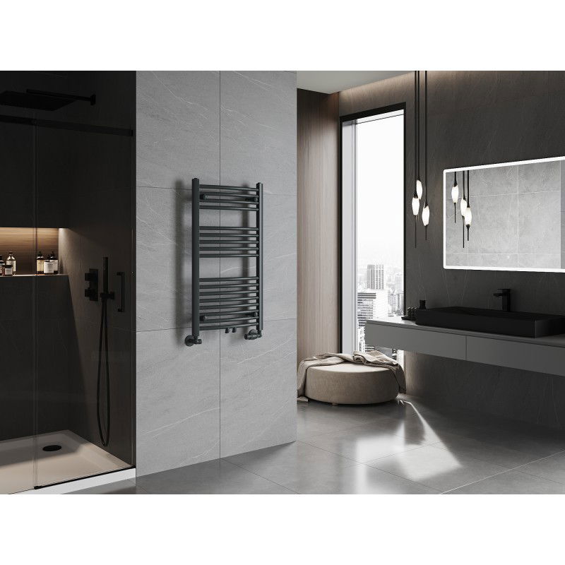 Mexen Ares Bathroom Radiator 900 x 500 mm, 372 W, Anthracite - W102-0900-500-00-66