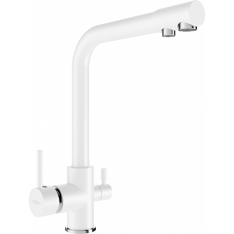 Mexen Duero kitchen faucet, white - 671600-20