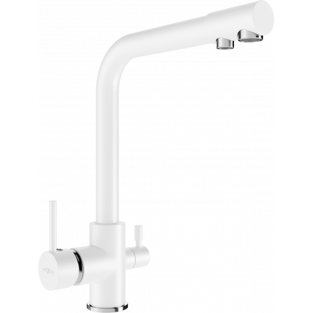 Mexen Duero kitchen faucet, white - 671600-20