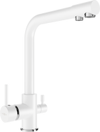 Mexen Duero kitchen mixer tap, White - 671600-20