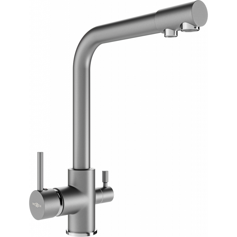 Mexen Duero kitchen tap, grey - 671600-61