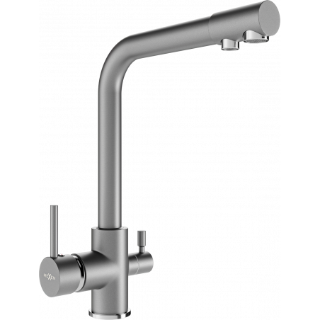 Mexen Duero kitchen faucet, gray - 671600-61