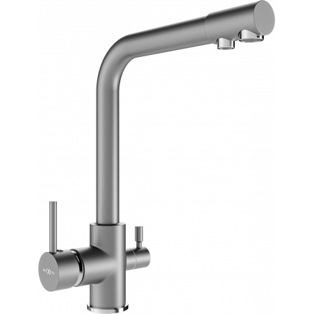 Mexen Duero kitchen tap, grey - 671600-61