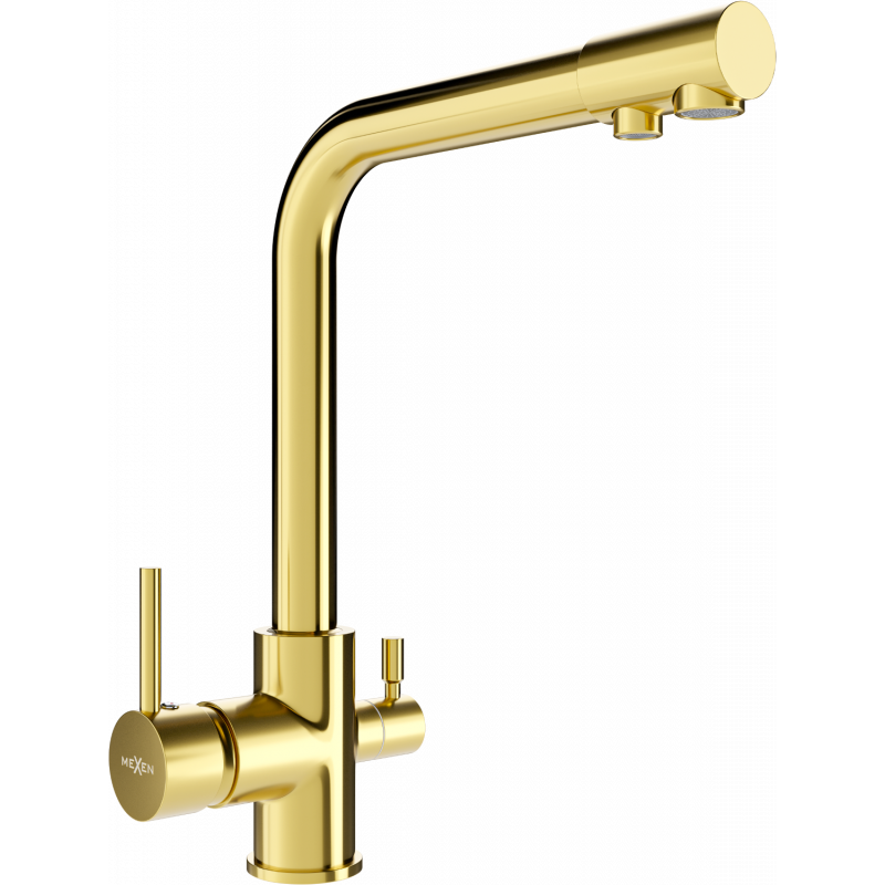 Mexen Duero kitchen mixer tap, Gold - 671600-50