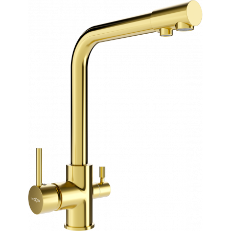 Mexen Duero kitchen faucet, gold - 671600-50