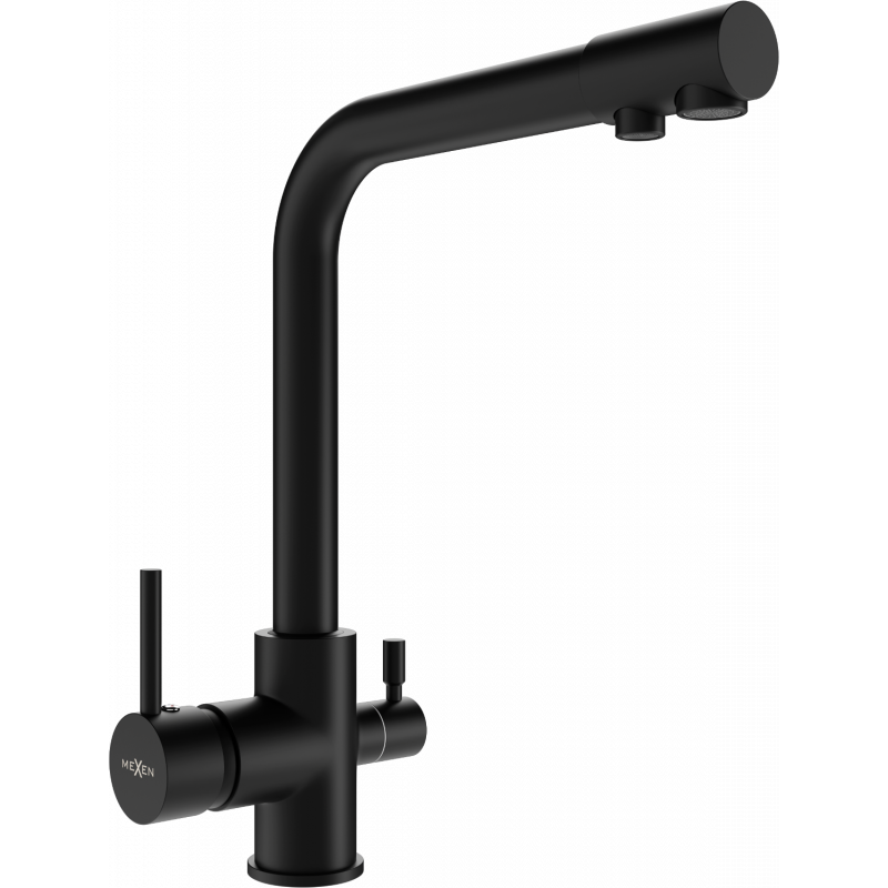 Mexen Duero kitchen faucet, black - 671600-70