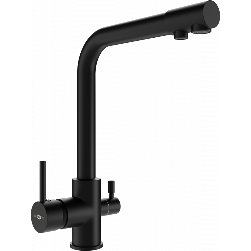 Mexen Duero kitchen tap, black - 671600-70