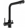 Mexen Duero kitchen tap, black speckled - 671600-76