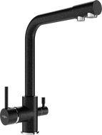 Mexen Duero kitchen mixer tap, Spotted black - 671600-76