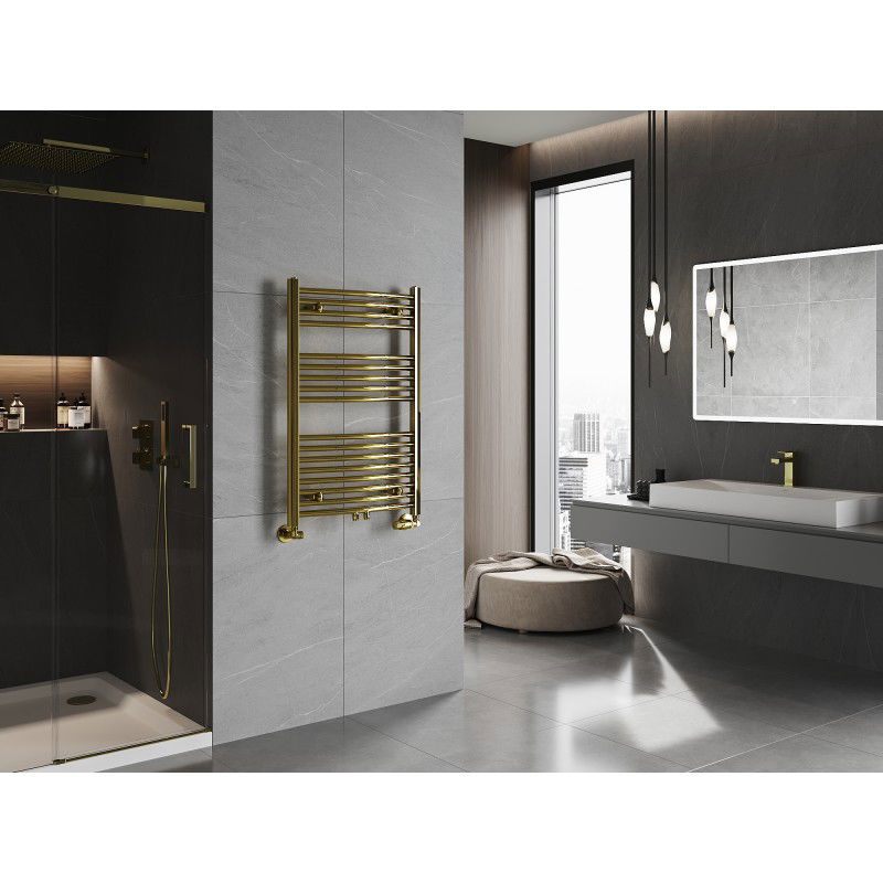 Mexen Ares bathroom radiator 900 x 600 mm, 342 W, gold - W102-0900-600-00-50