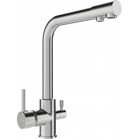 Mexen Duero kitchen mixer tap, inox - 671600-99