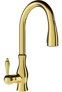 Mexen Savita kitchen mixer tap, Gold - 672601-50