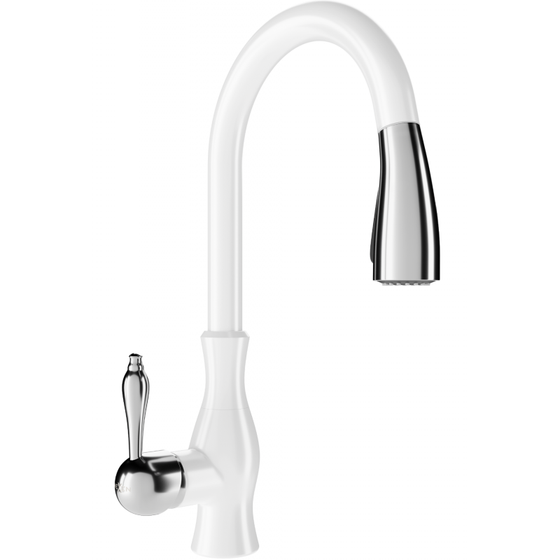 Mexen Savita kitchen tap, white - 672601-20