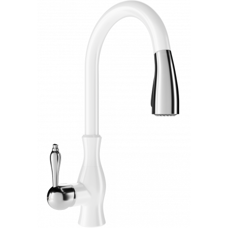 Mexen Savita kitchen tap, white - 672601-20