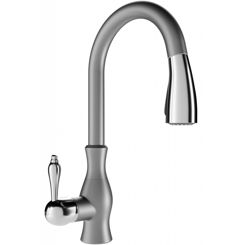 Mexen Savita kitchen mixer tap, Grey - 672601-61