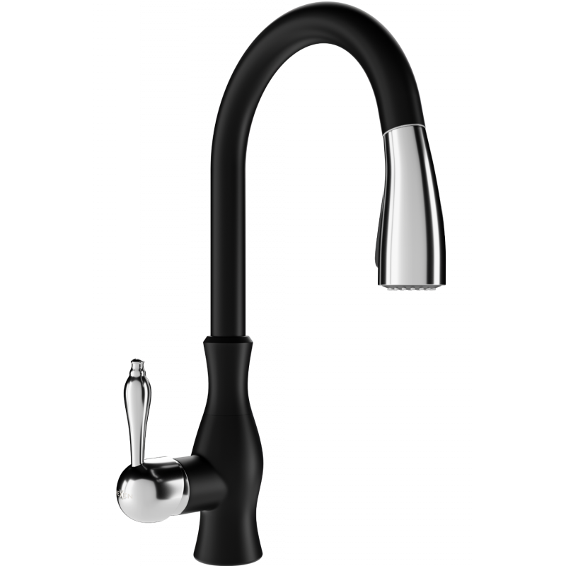 Mexen Savita kitchen tap, black - 672601-70