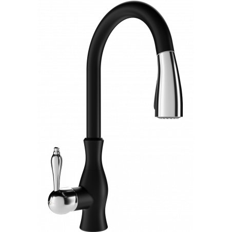 Mexen Savita kitchen tap, black - 672601-70