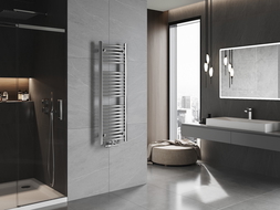 Mexen Ares bathroom radiator 1200 x 400 mm, 349 W, chrome - W102-1200-400-00-01