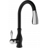 Mexen Savita kitchen mixer tap, Spotted black - 672601-76