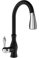 Mexen Savita kitchen mixer tap, Spotted black - 672601-76