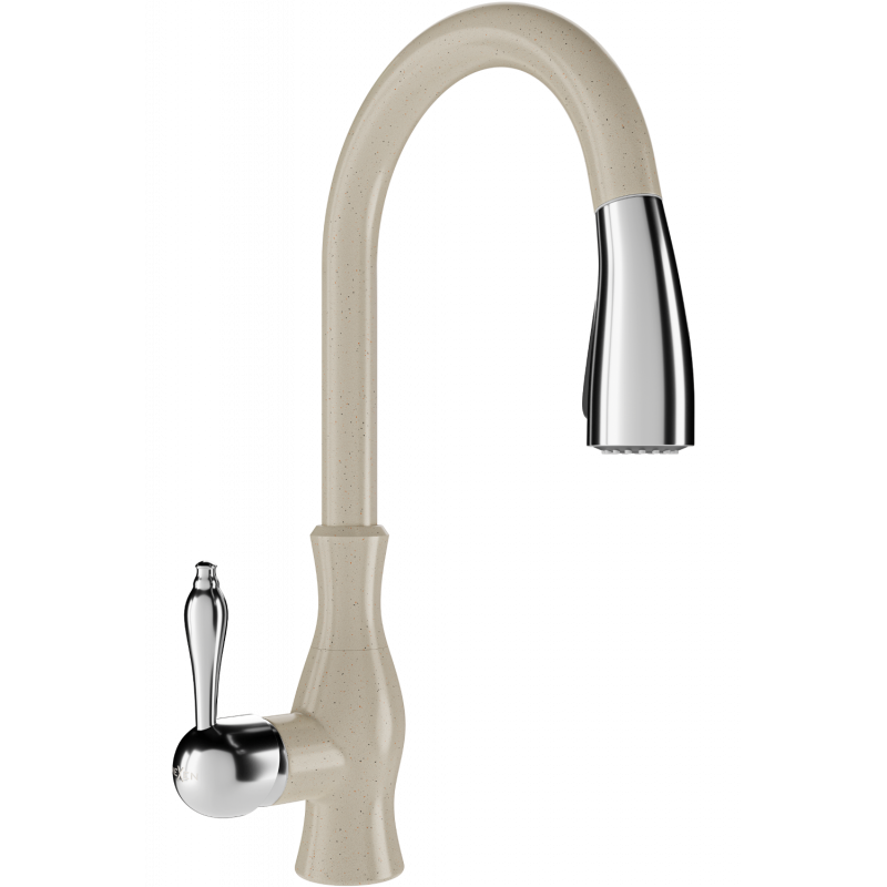 Mexen Savita kitchen tap, beige - 672601-69