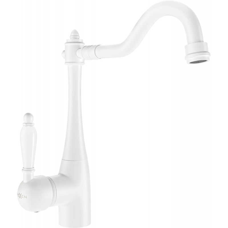 Mexen Carla kitchen faucet, white - 670700-20