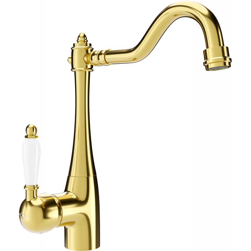 Mexen Carla kitchen faucet, gold - 670700-50