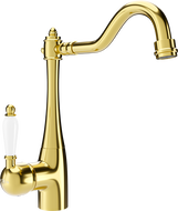 Mexen Carla kitchen mixer tap, Gold - 670700-50