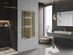 Mexen Ares bathroom radiator 1200 x 600 mm, 490 W, gold - W102-1200-600-00-50